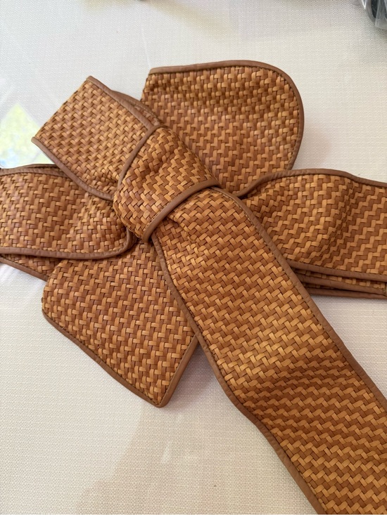 Johanna Ortiz Accessories - Johanna Ortiz Woven Braided Belt in Warm Tan and Honey